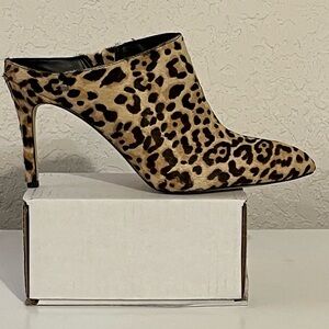 NWOB Sam Edelman Leopard Print Stiletto Mules Size 8. Mob Wife Boss Babe Energy